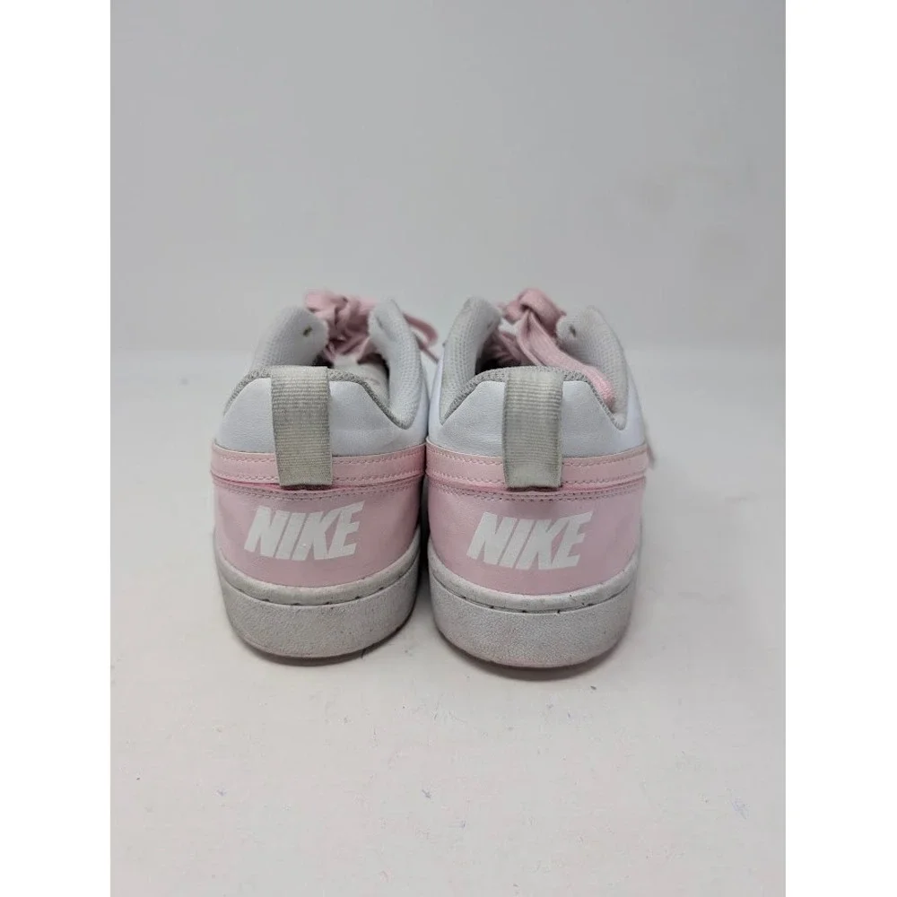 Nike Court Borough Low Sneakers pink white Youth sz 7